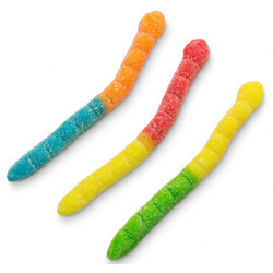 Sour Neon Gummi Worms 4/4.5lb